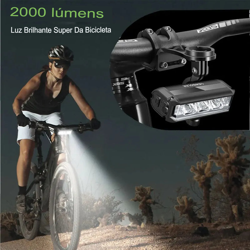 Luz Frontal Waterproof Flashlight USB - Uti Easy™️