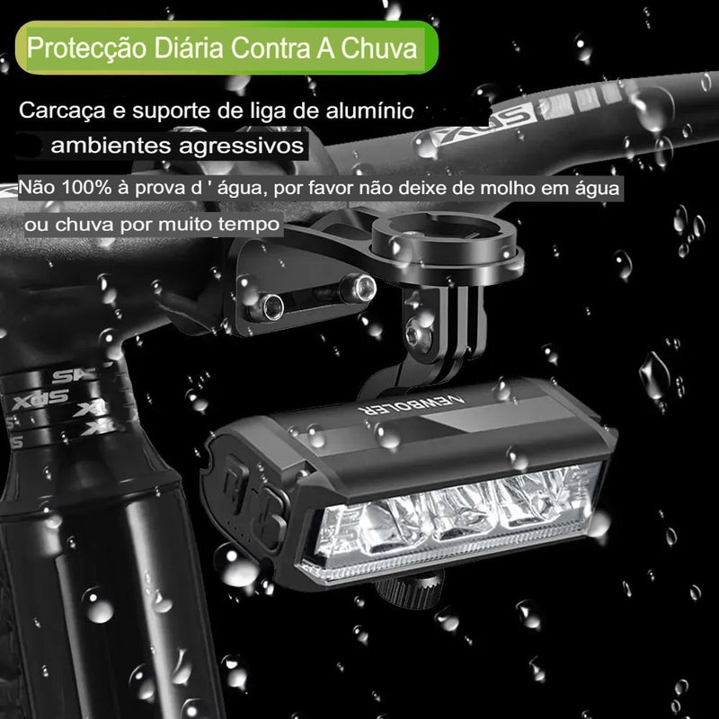 Luz Frontal Waterproof Flashlight USB - Uti Easy™️