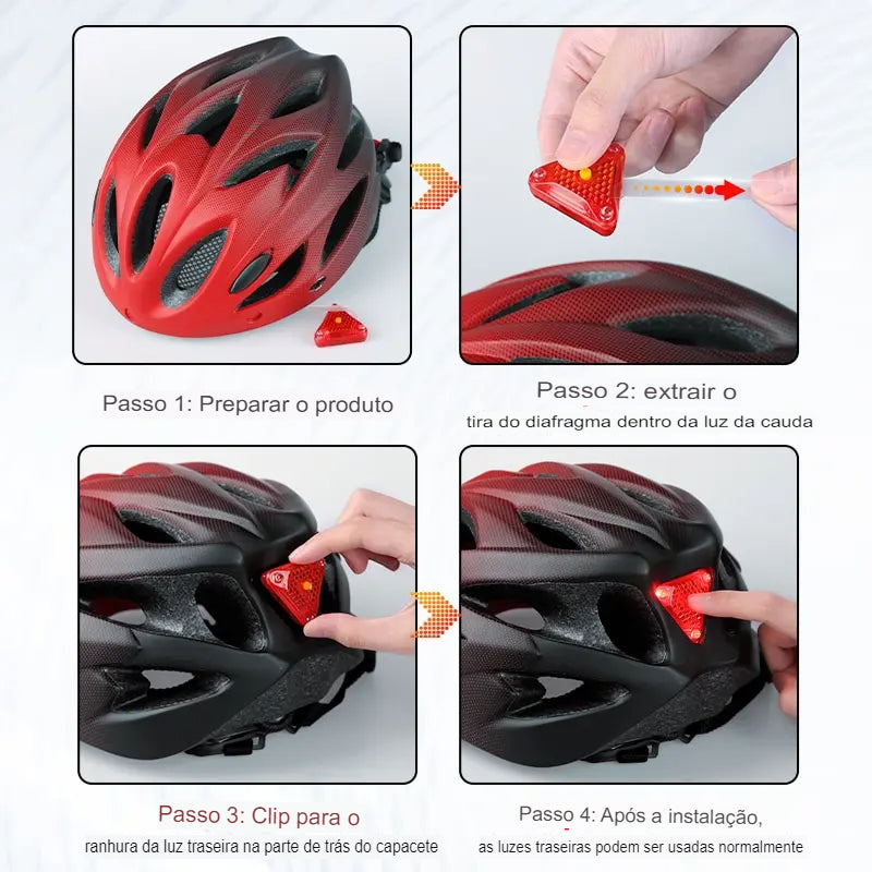 Capacete Plus com Led Helmet - Uti Easy™️