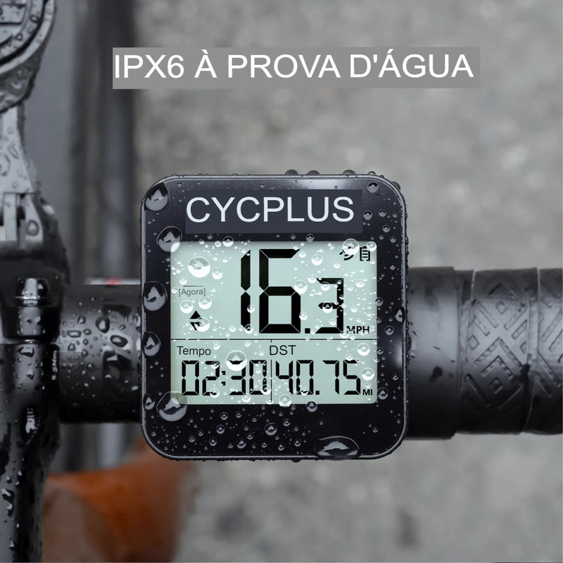 Velocímetro Cycplus Sem fio Ipx6 GPS - Uti Easy™️