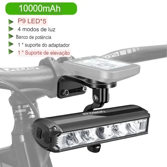 Luz Frontal Waterproof Flashlight USB - Uti Easy™️